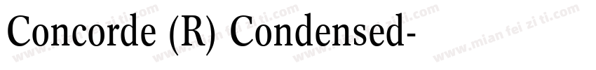 Concorde (R) Condensed字体转换